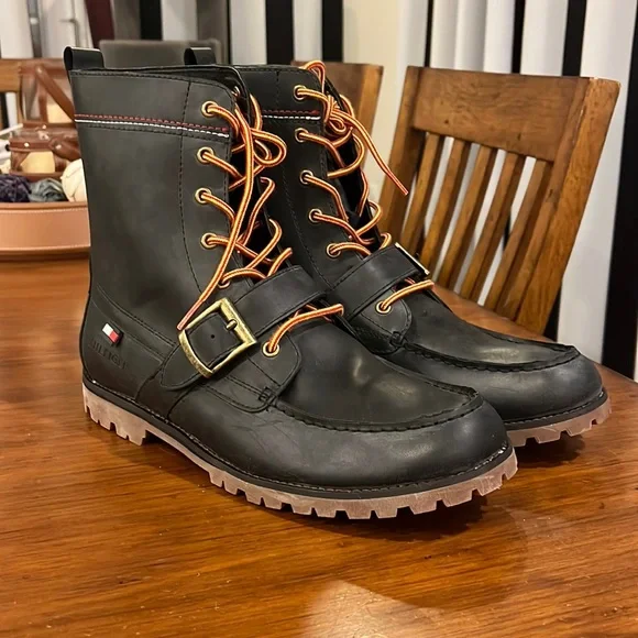 Tommy Hilfiger Ranger Narcisco Boots TOMMY HILFIGER MEN SIZE 10 & 11 NARCISCO DARK BROWN LEATHER  main image 2